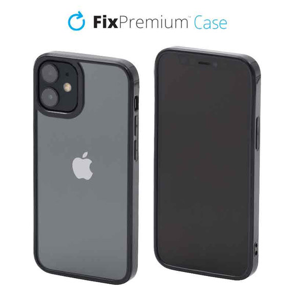 Θήκη Invisible για iPhone 12 mini, Μαύρο, Black, FixPremium