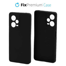 Θήκη Rubber για Xiaomi Redmi Note 12 Pro Plus | Μαύρο | Black | FixPremium