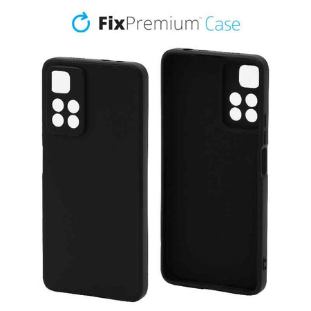 Θήκη Rubber για Xiaomi Redmi Note 11 Pro Plus | Μαύρο | Black | FixPremium