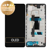 Συγκρότημα οθόνης για Xiaomi Redmi Note 12 Pro 5G, Midnight Black, Service Pack