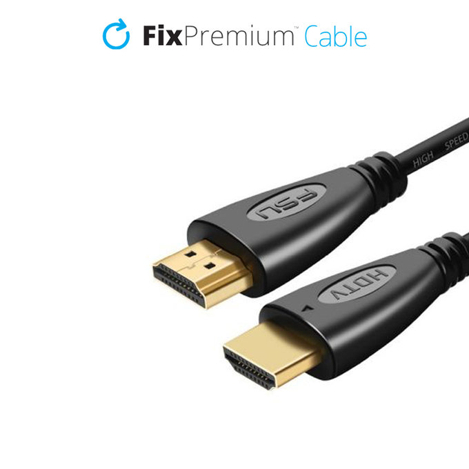 Καλώδιο HDMI / HDMI, HDMI 2.0 (1m) | Μαύρο | Black | FixPremium