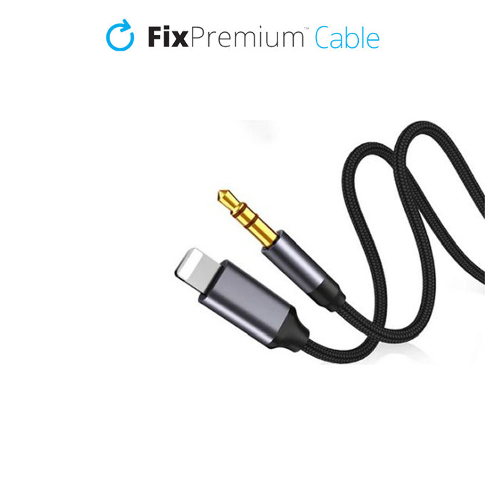 Καλώδιο Lightning / Jack 3.5mm (1m) | Μαύρο | Black | FixPremium