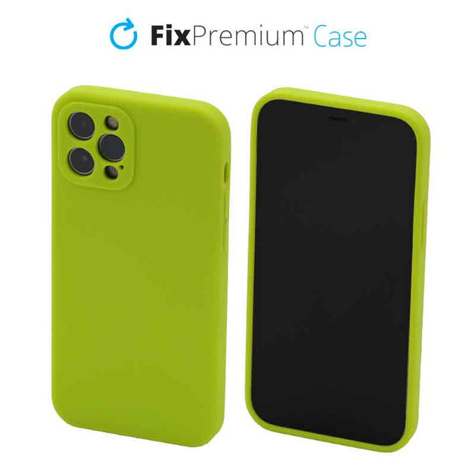 Θήκη Silicone για iPhone 12 Pro | Νεον Πράσινο | Neon Green | FixPremium