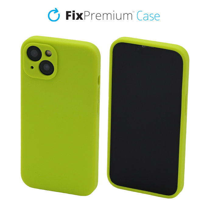 Θήκη Silicone για iPhone 13 | Νεον Πράσινο | Neon Green | FixPremium