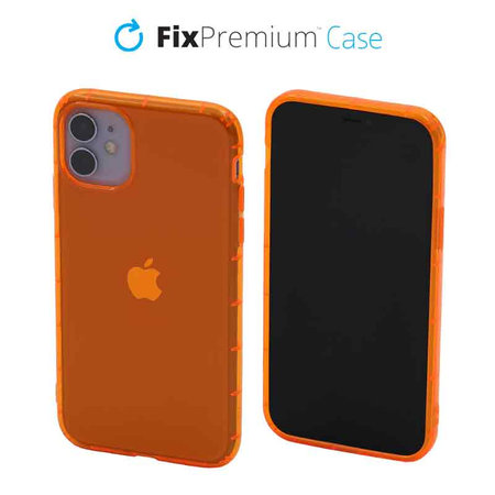 Διαγραφή θήκης για iPhone 11, Πορτοκαλί, Orange, FixPremium