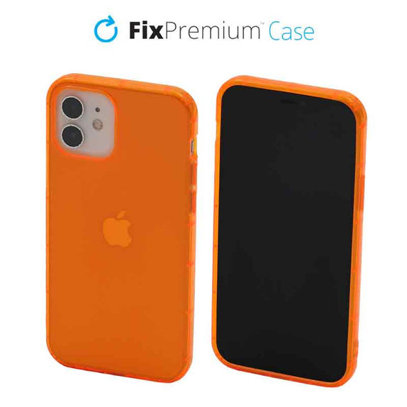 Διαγραφή θήκης για iPhone 12 & 12 Pro, Πορτοκαλί, Orange, FixPremium