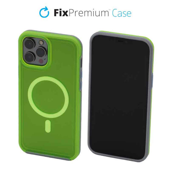 Διαγραφή θήκης με MagSafe για iPhone 12 Pro Max, Neon Green, FixPremium