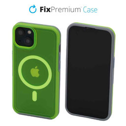 Θήκη Clear με MagSafe για iPhone 14 | Νεον Πράσινο | Neon Green | FixPremium