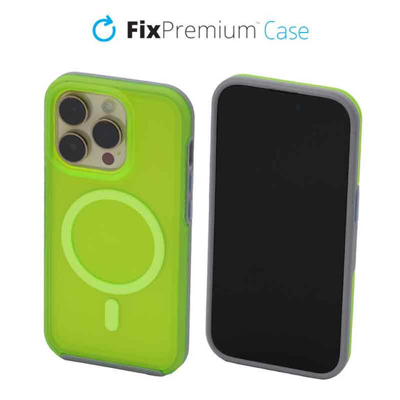 Διαγραφή θήκης με MagSafe για iPhone 14 Pro, Νεον Πράσινο, Neon Green, FixPremium