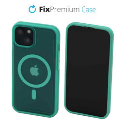 Θήκη Clear με MagSafe για iPhone 14 | Mint Blue | FixPremium