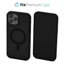 Θήκη Clear με MagSafe για iPhone 12 Pro Max | Frost Black | FixPremium