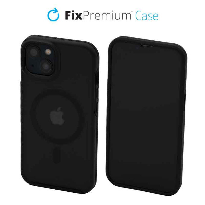 Θήκη Clear με MagSafe για iPhone 14 | Frost Black | FixPremium
