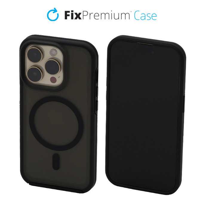Θήκη Clear με MagSafe για iPhone 14 Pro | Frost Black | FixPremium