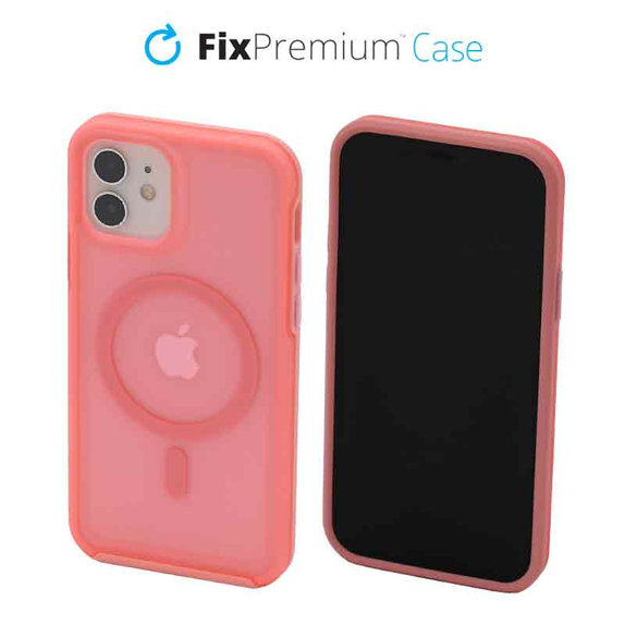 Διαγραφή θήκης με MagSafe για iPhone 12 & 12 Pro, Peach Pink, FixPremium