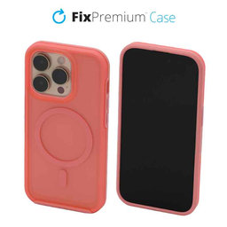 Θήκη Clear με MagSafe για iPhone 14 Pro | Peach Pink | FixPremium
