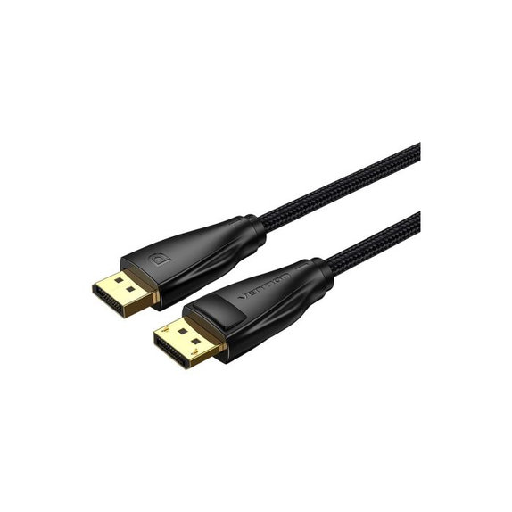 Καλώδιο DisplayPort / DisplayPort 1.4 (2m), Μαύρο | Black | Vention