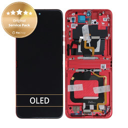 OLED/LCD Display Assembly για Motorola Razr 40 Ultra | Viva Magenta | Service Pack