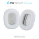 Ανταλλακτικά Μαξιλαράκια Υφασμάτινα για Apple AirPods Max, Λευκό, White, FixPremium
