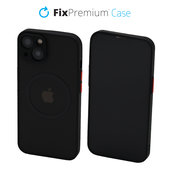 Θήκη Matte με MagSafe για iPhone 13 & 14, Μαύρο, Black, FixPremium