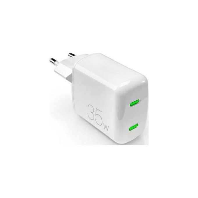 Αντάπτορας Φόρτισης MiniPro 2x USB-C GaN 35W | Λευκό | White | PURO