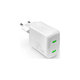 Αντάπτορας Φόρτισης MiniPro 2x USB-C GaN 35W | Λευκό | White | PURO