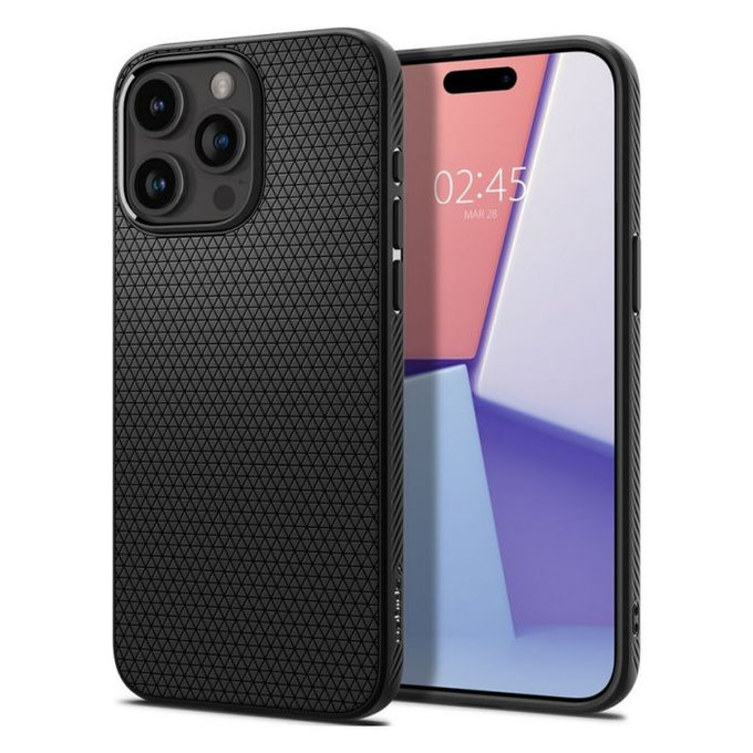 Θήκη Liquid Air για iPhone 15 Pro Max | Matte Black | Spigen