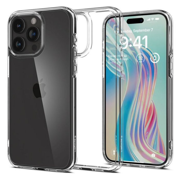 Θήκη Ultra Hybrid για iPhone 15 Pro Max, Crystal Clear, Spigen