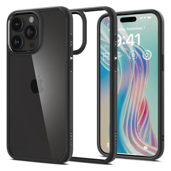 Θήκη Ultra Hybrid για iPhone 15 Pro Max, Matte Black, Spigen
