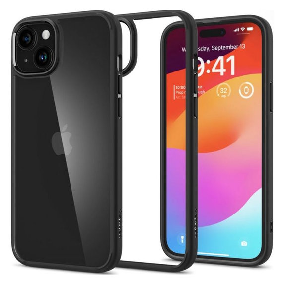 Θήκη Ultra Hybrid για iPhone 15 Plus, Matte Black, Spigen