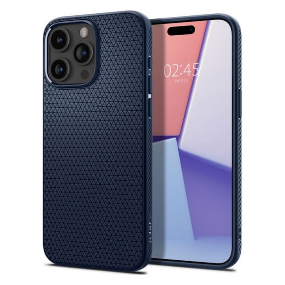 Θήκη Liquid Air για iPhone 15 Pro, Navy Blue, Spigen