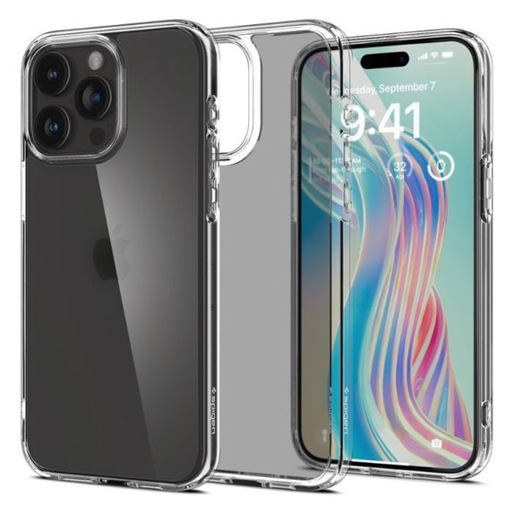 Θήκη Ultra Hybrid για iPhone 15 Pro, Ματ Transparent, Frost Clear, Spigen