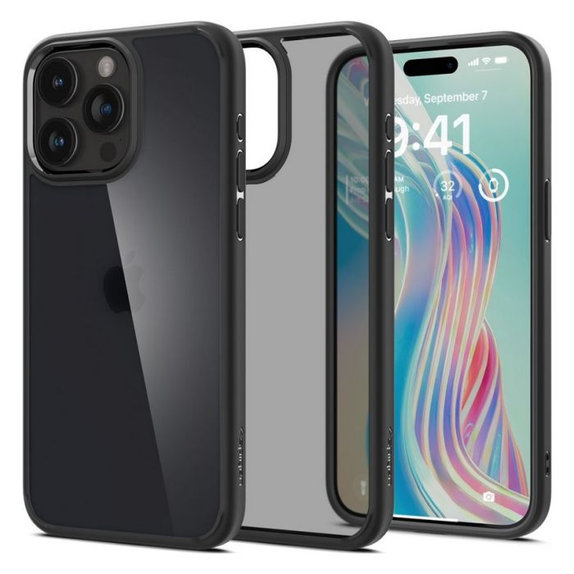 Θήκη Ultra Hybrid για iPhone 15 Pro, Frost Black, Spigen