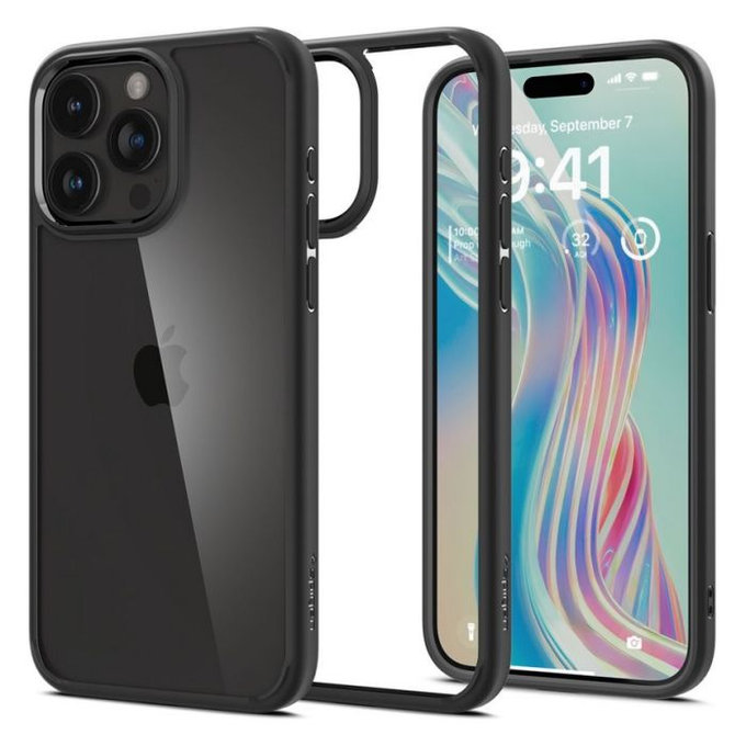 Θήκη Ultra Hybrid για iPhone 15 Pro | Matte Black | Spigen