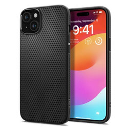 Θήκη Liquid Air για iPhone 15 | Matte Black | Spigen