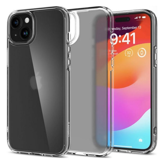 Θήκη Ultra Hybrid για iPhone 15, Ματ Transparent, Frost Clear, Spigen