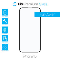 FullCover Glass - Προστατευτικό Γυαλί για iPhone 15 | FixPremium