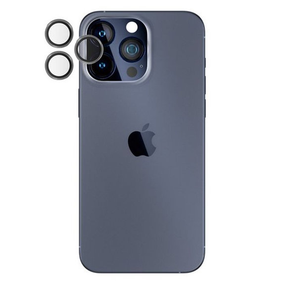 Προστατευτικό Φακού Κάμερας Hoops για iPhone 15 Pro, 15 Pro Max, Transparent, PanzerGlass