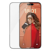 Προστατευτικό Γυαλί με εφαρμοστή για iPhone 15 Pro, UWF, Μαύρο, Black, PanzerGlass