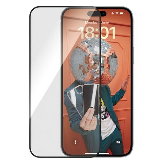 Προστατευτικό Γυαλί Re:fresh UWF με εφαρμοστή για iPhone 15 Plus | Μαύρο | Black | PanzerGlass