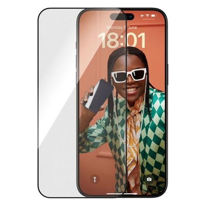 Προστατευτικό Γυαλί Re:fresh UWF με εφαρμοστή για iPhone 15 Pro Max | Μαύρο | Black | PanzerGlass