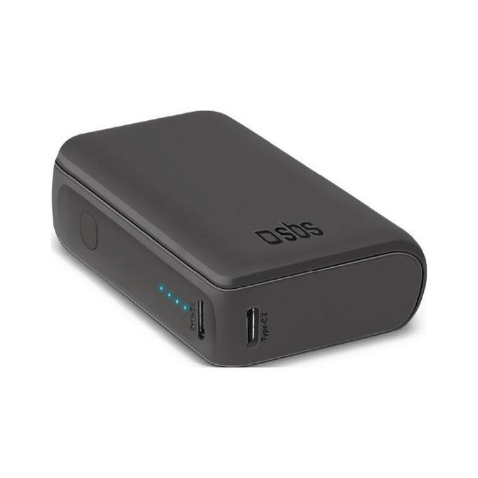 PowerBank NanoTube, 10 000 mAh | μαύρο | black | SBS
