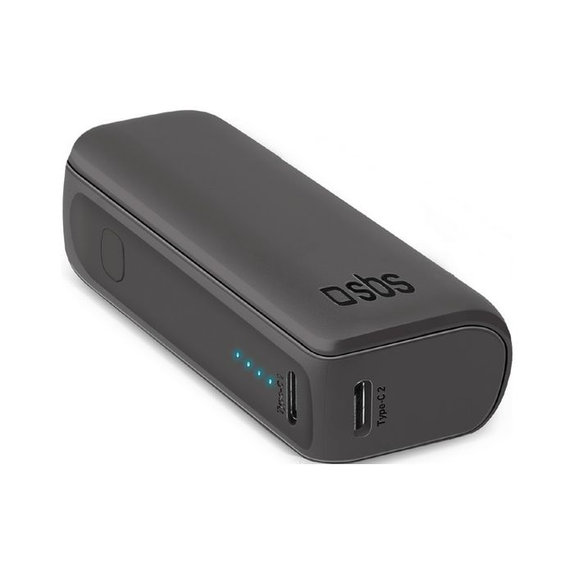 PowerBank NanoTube, 5000 mAh | μαύρο | black | SBS