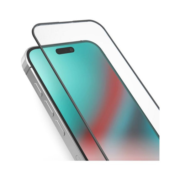 Προστατευτικό Γυαλί για iPhone 15 Pro, Full Cover, Μαύρο, Black, SBS