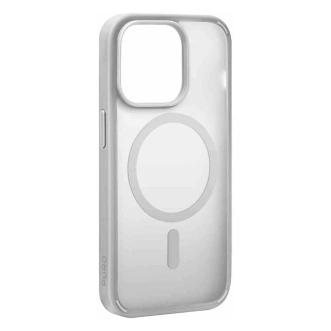 Θήκη Gradient με MagSafe για iPhone 15 Pro | Ασημί | Silver | PURO