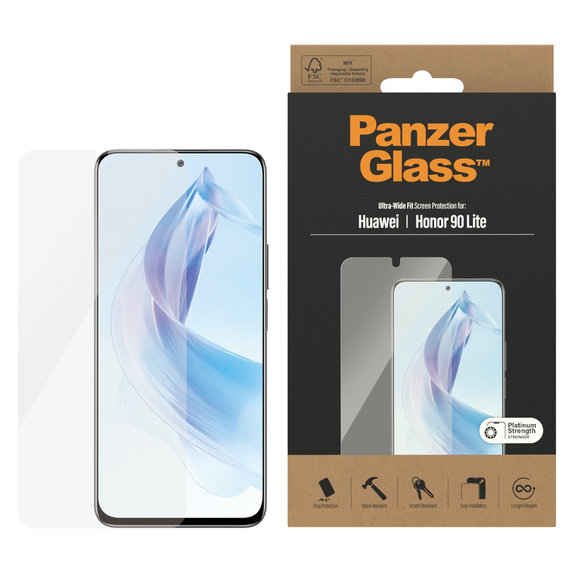 Σκληρυμένο γυαλί UWF για Honor 90 Lite, Διάφανο, PanzerGlass
