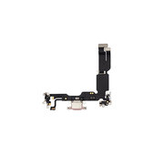 Επαφές Φόρτισης + Καλώδιο Flex για iPhone 15 Plus | Ροζ | Pink