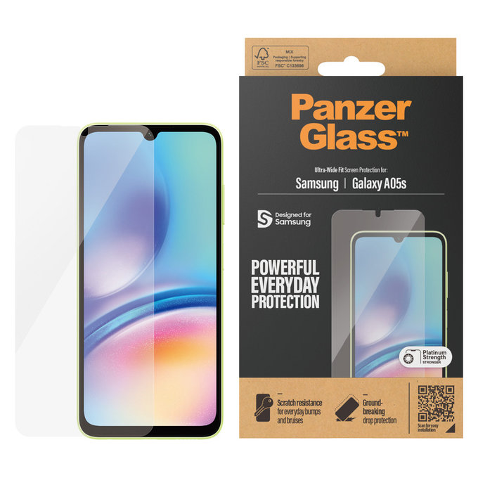 Σκληρυμένο γυαλί UWF για Samsung Galaxy A05s, Διάφανο, PanzerGlass