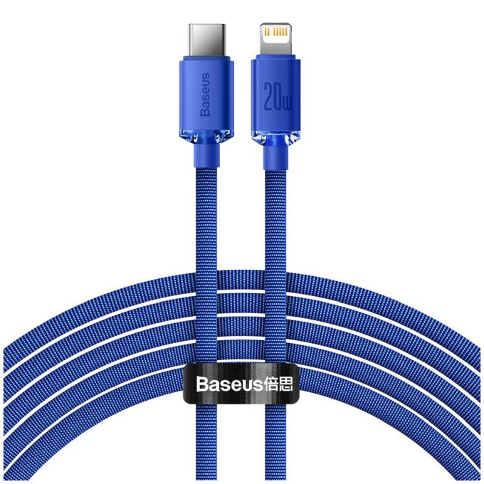 Καλώδιο Lightning / USB-C (2m), Μπλε | Blue | Baseus