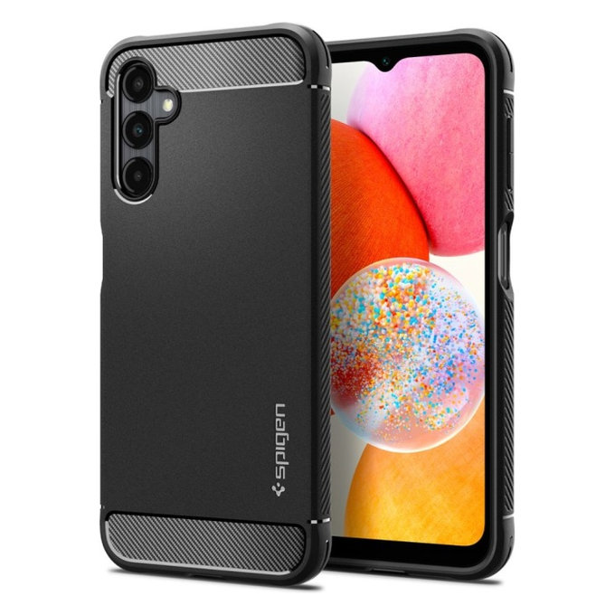 Θήκη Rugged Armor για Samsung A14 4G | Matte Black | Spigen