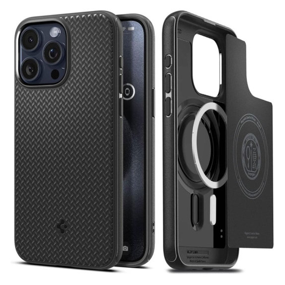 Θήκη Mag Armor με MagSafe για iPhone 15 Pro Max, Matte Black, Spigen